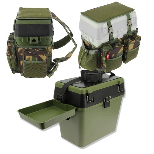 Ngt fishing seat box with - box, camo